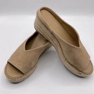 Franco Sarto Tan Suede Sandals Size 8
